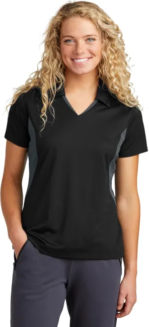 SPORT-TEK Women's Side Blocked Micropique Sport-Wick Polo LST655