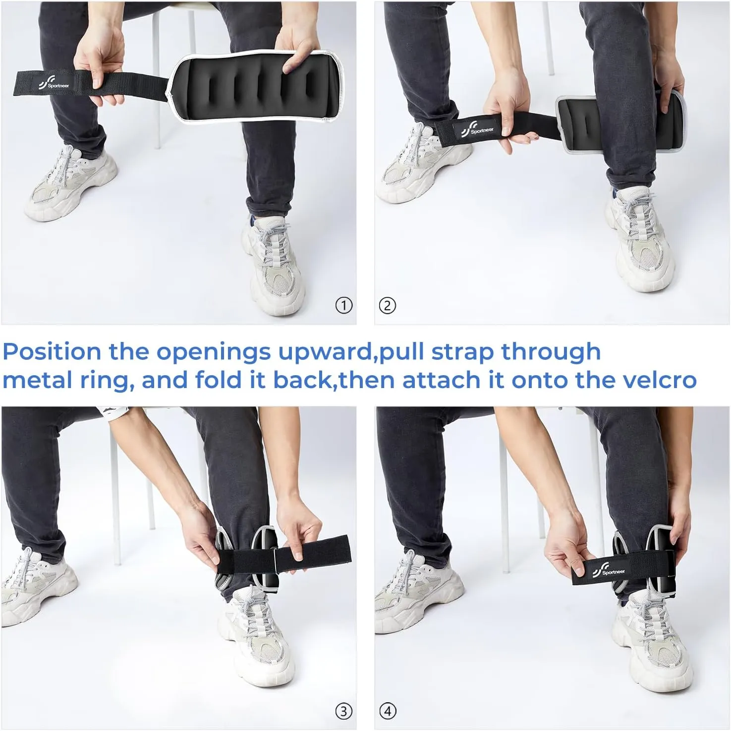 Sportneer Ankle Weights Wrist Weights 0.5/1/2/3/5 LBS Pair for Men Women Kids Strength Training Wrist and Ankle Weights Set Comfortable and Soft Perfect for Dancing Running Walking Fitness Workout Gym