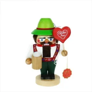 Steinbach Wooden Decorative Accent Nutcracker Troll Collection, Oktoberfestler, Multicolored, 10.6"