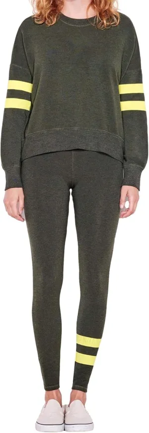 Sundry Womens ARM STRIPES OVERSIZED SWEATSHIRT