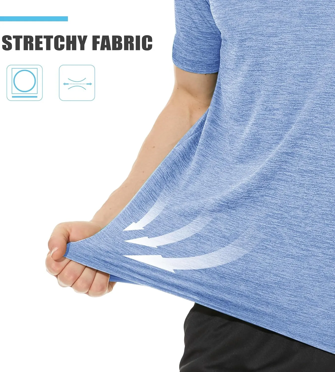 TACVASEN Mens Workout Shirts Short Sleeve Athletic Dry Fit Tshirts Shirts Running Gym Crewneck T-Shirts