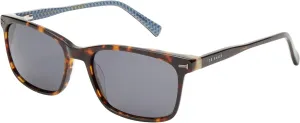 Ted Baker TMS170 Men's Rectangle Polarized Sunglasses, 56 mm, UV400 Protection