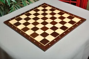 The House of Staunton African Palisander & Maple Wooden Chess Board - 2.25" with Notation
