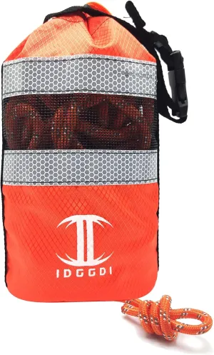 Throw Bag for Water Rescue with 70ft Reflective Throwable Rope, Floating Rescue Ropes for Kayaking, Whitewater Boating, Ice Fishing, Rafting, Swimming, Boating Equipment