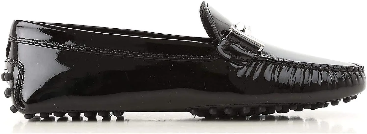 Tod's Women's Patent Leather Moccasins Shoes