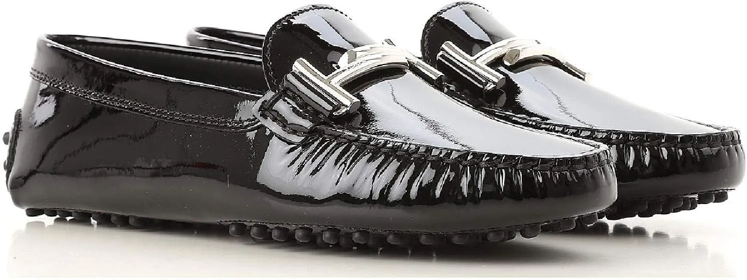Tod's Women's Patent Leather Moccasins Shoes