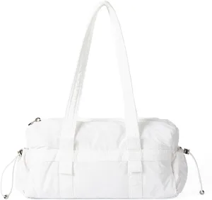 Trendy Women Shoulder Bag Top Handle Handbag Commuting Bag Large Capacity Underarm Bag PU Leather Armpit Bag