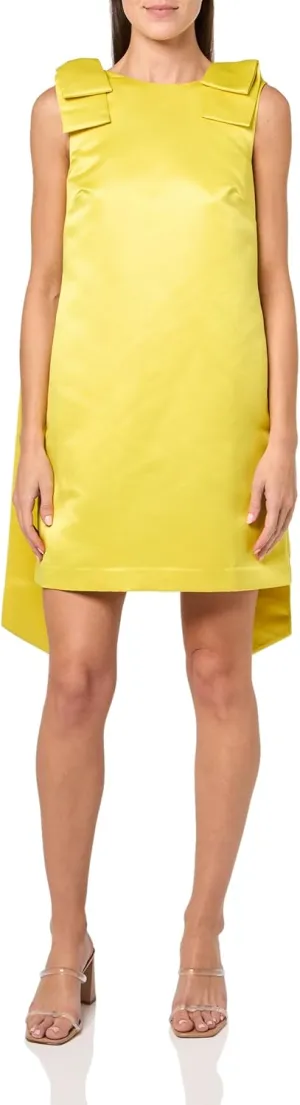 Trina Turk Women's Satin Bow Shoulder Cocktail Dress