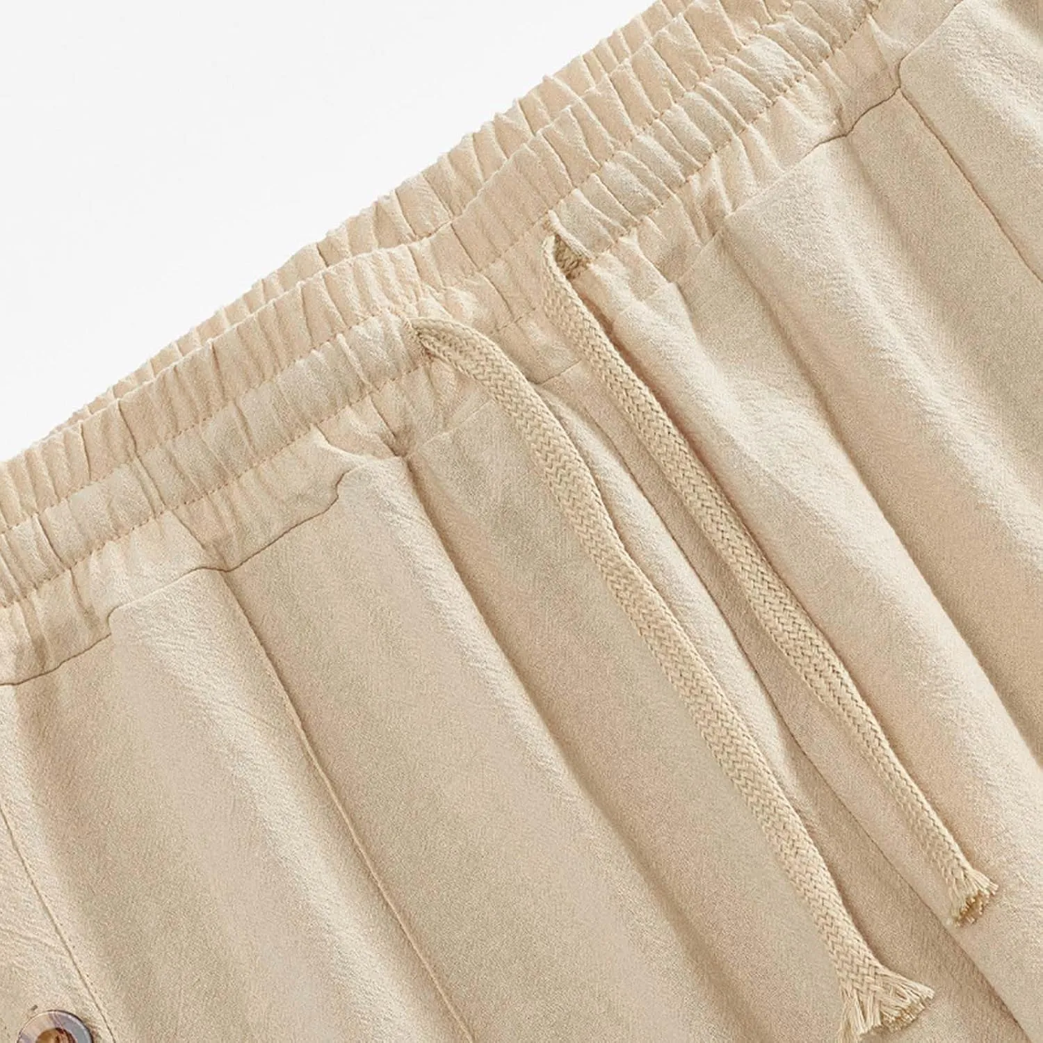 Trousers Pants for Mens Fall Summer Loose Fit Ruched Straight Leg Basic Long Leg Trousers Pants Man 2025