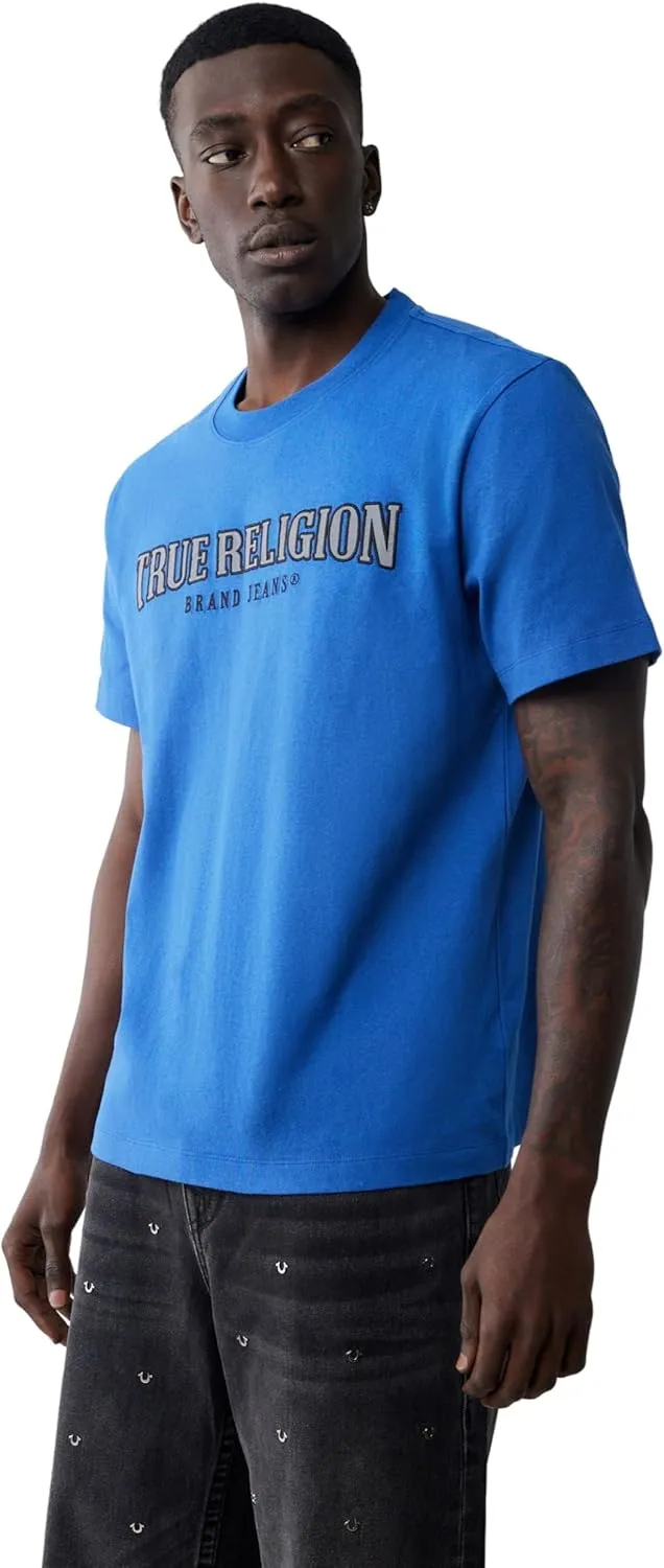 True Religion Men's SS Reflective Arch TEE