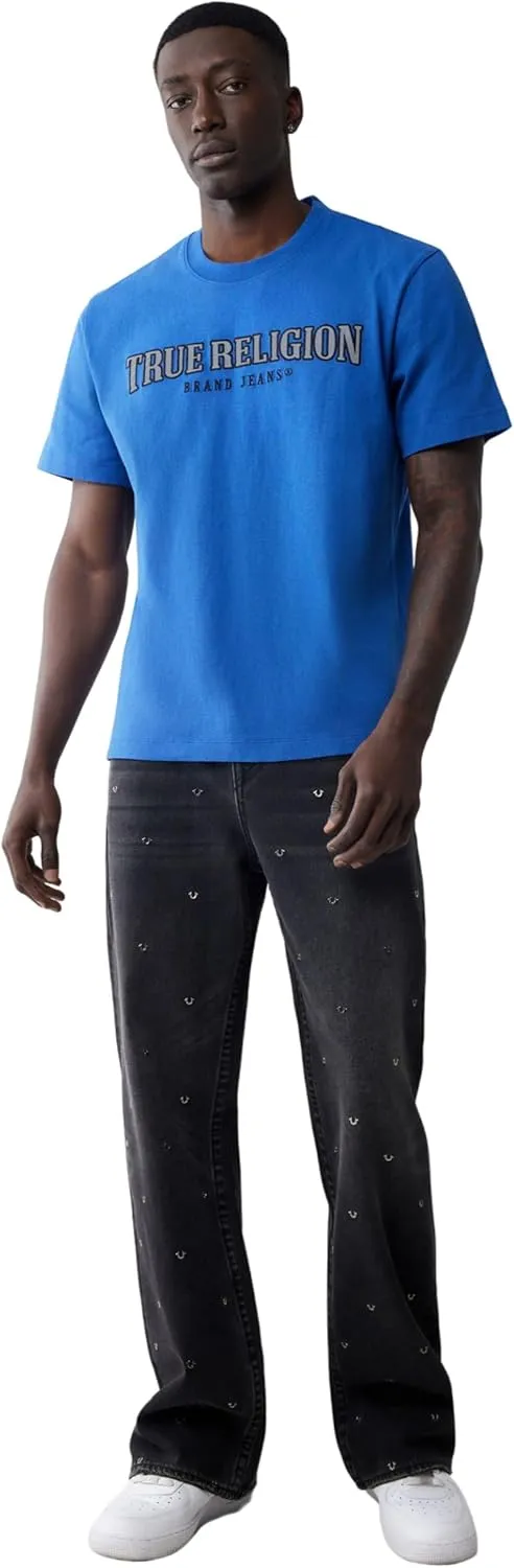 True Religion Men's SS Reflective Arch TEE
