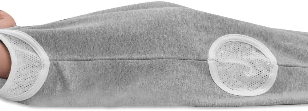 TWINOR Breathable Reduce Suffocation Risk Baby Wearable Blanket, Sleeping Bag with 2-Way Zipper, Tog 0.5 Soft Sack