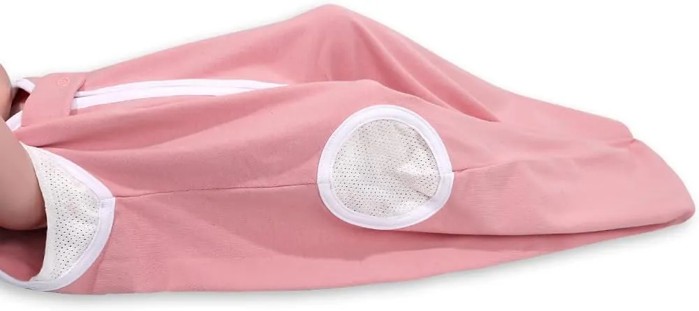 TWINOR Breathable Reduce Suffocation Risk Baby Wearable Blanket, Sleeping Bag with 2-Way Zipper, Tog 0.5 Soft Sack