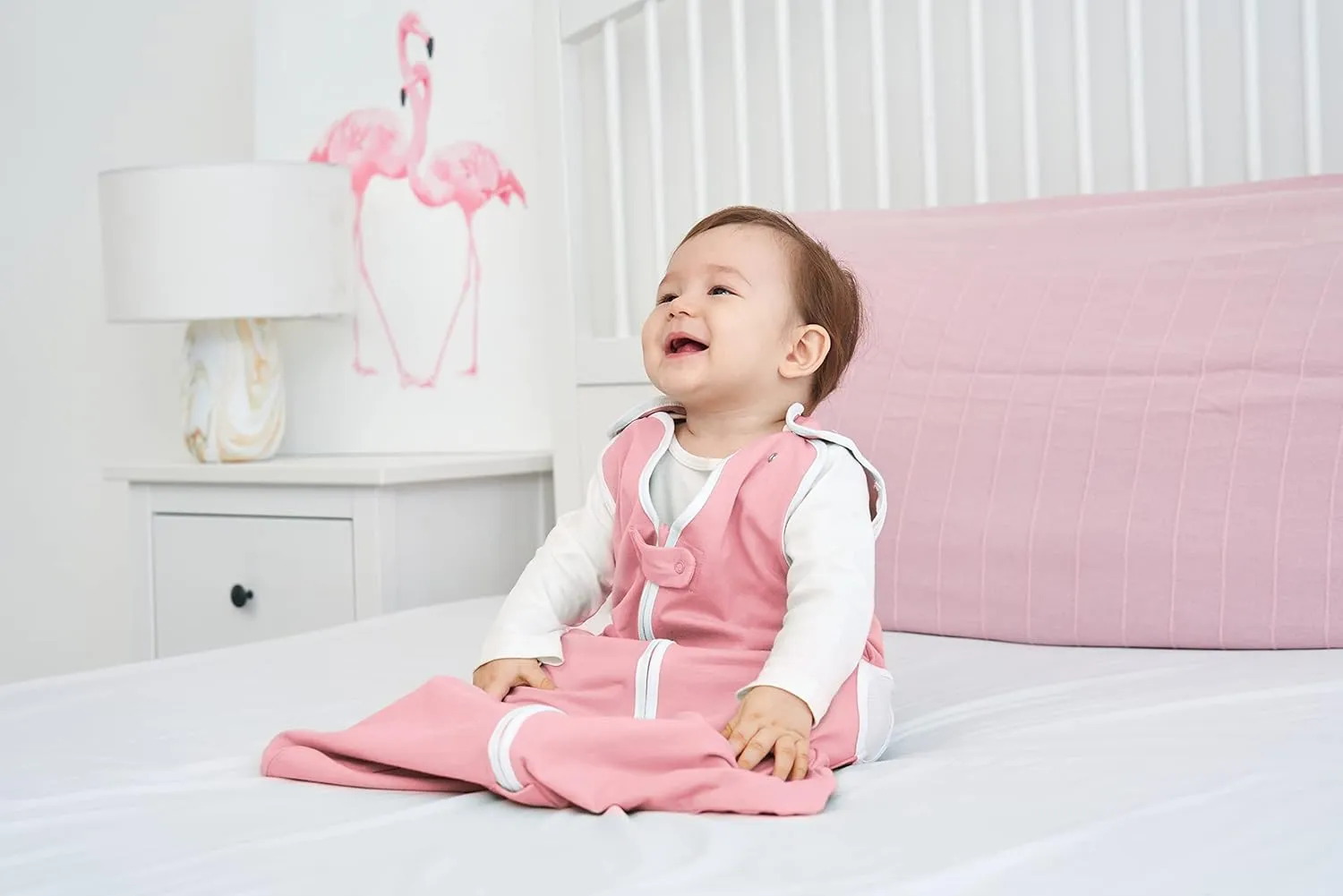 TWINOR Breathable Reduce Suffocation Risk Baby Wearable Blanket, Sleeping Bag with 2-Way Zipper, Tog 0.5 Soft Sack