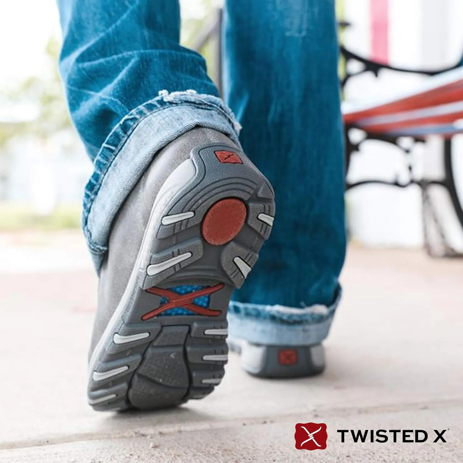 Twisted X Men's Lace-Up Chukka Driving Moc with CellStretch