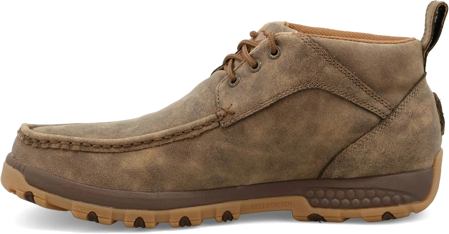 Twisted X Men's Lace-Up Chukka Driving Moc with CellStretch