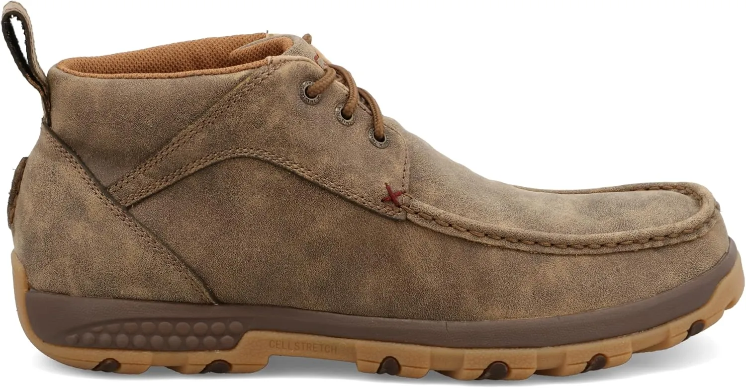 Twisted X Men's Lace-Up Chukka Driving Moc with CellStretch