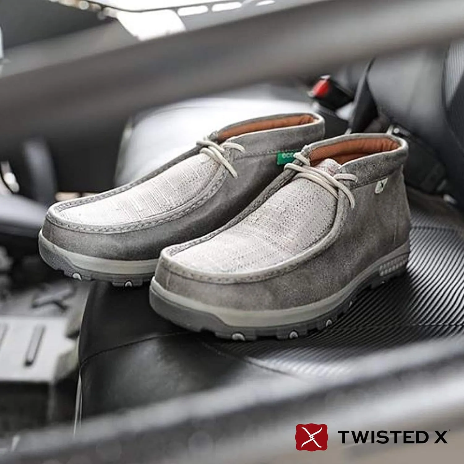 Twisted X Men's Lace-Up Chukka Driving Moc with CellStretch