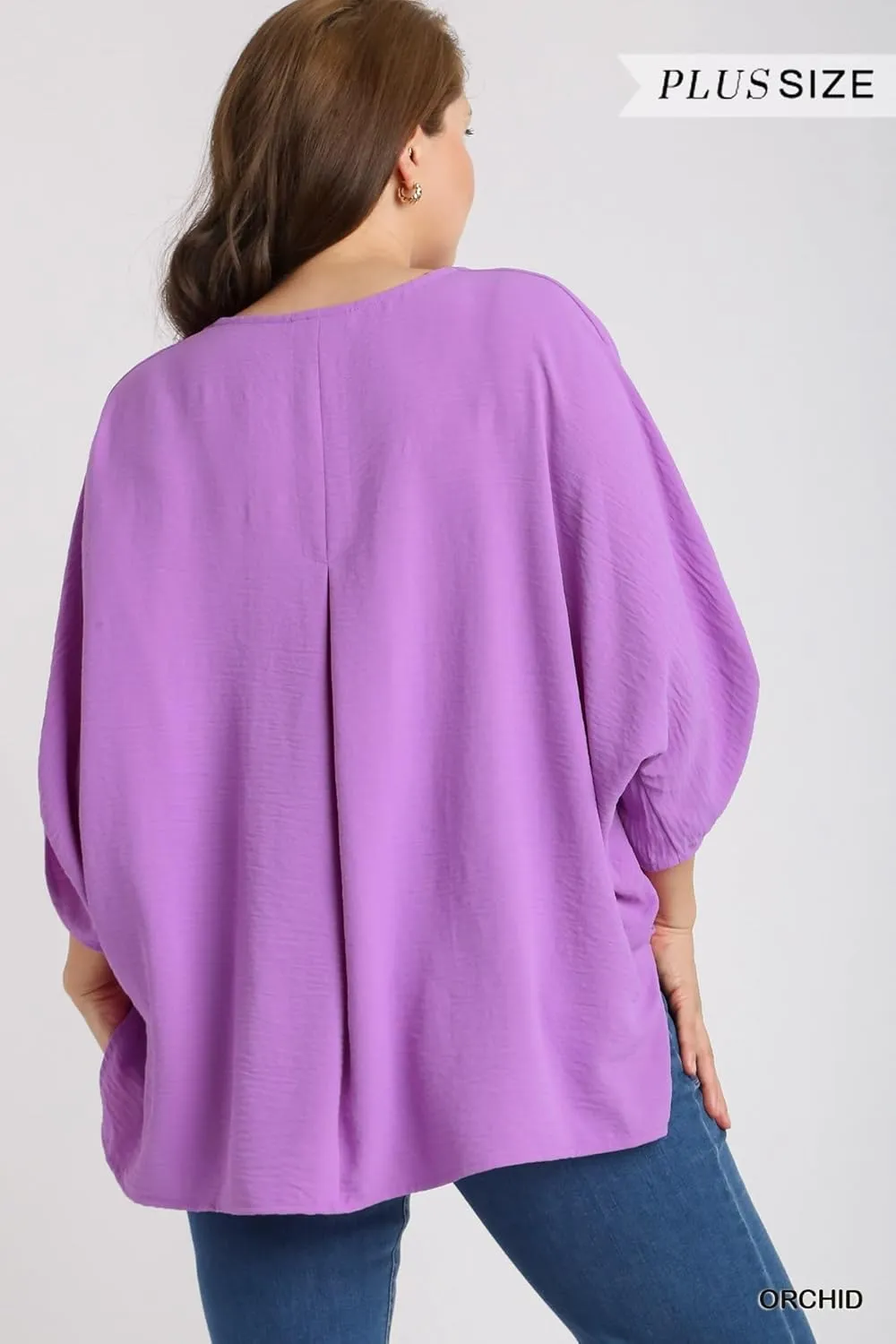 Umgee Solid Oversized Boxy Tunic Top