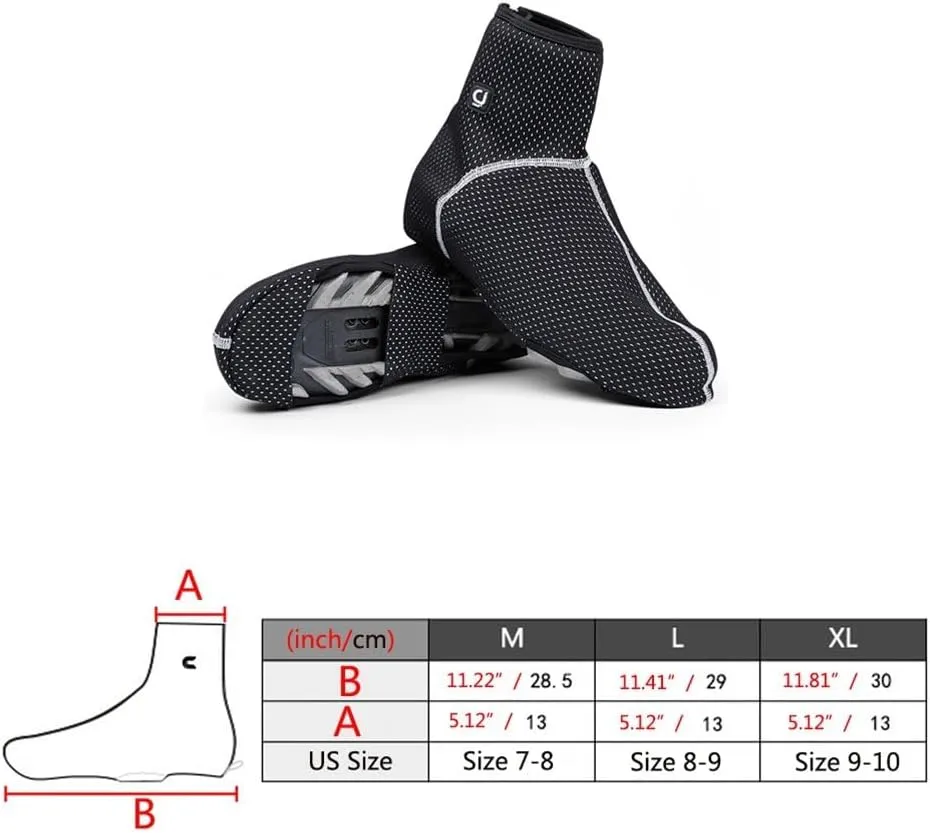 Uriah Windproof Cycling Shoe Covers Thermal Fleece