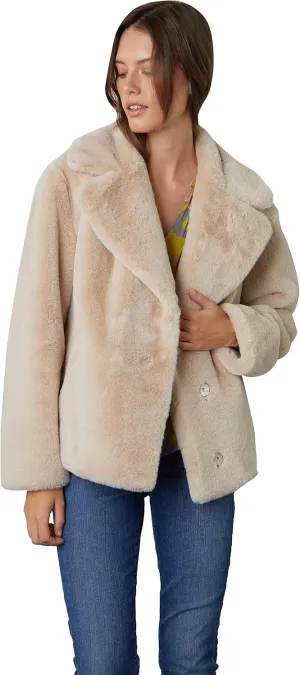 Velvet by Graham & Spencer Women's Raquel Lux Faux Fur Cropped Coat