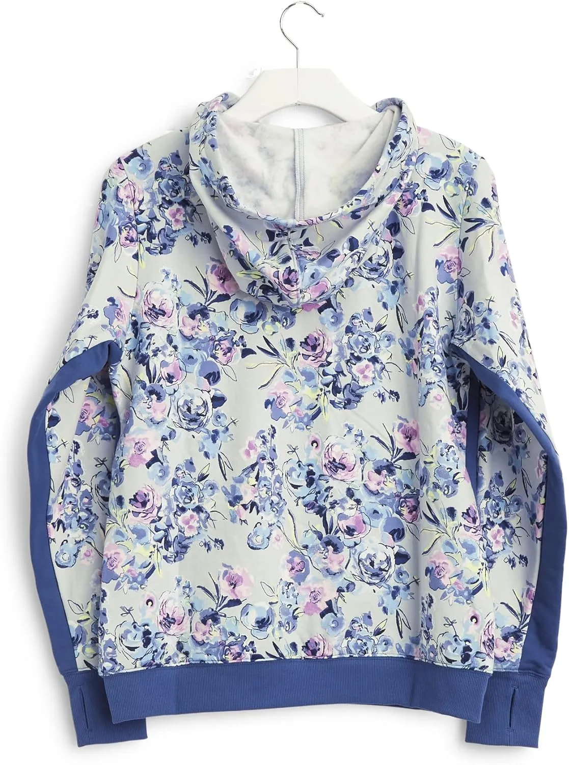 Vera Bradley Women's Active French Terry Color-Blocked Full-Zip Hoodie with Pockets (Extended Size Range)