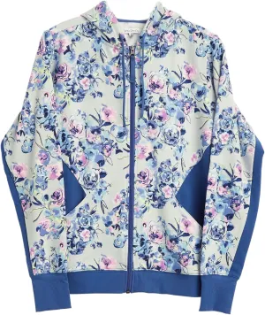 Vera Bradley Women's Active French Terry Color-Blocked Full-Zip Hoodie with Pockets (Extended Size Range)