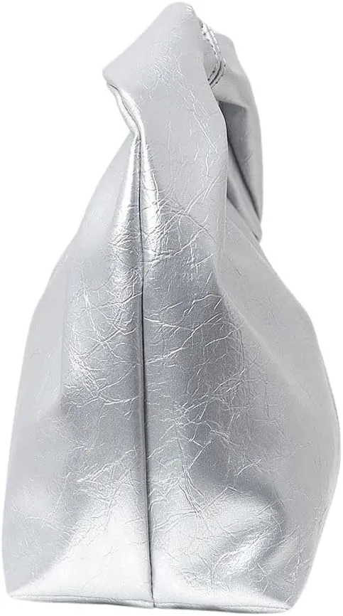Verdusa Women's Ruched Hobo Mini Handbag Clutch Purse Dumpling Pouch Bag
