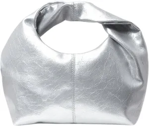Verdusa Women's Ruched Hobo Mini Handbag Clutch Purse Dumpling Pouch Bag