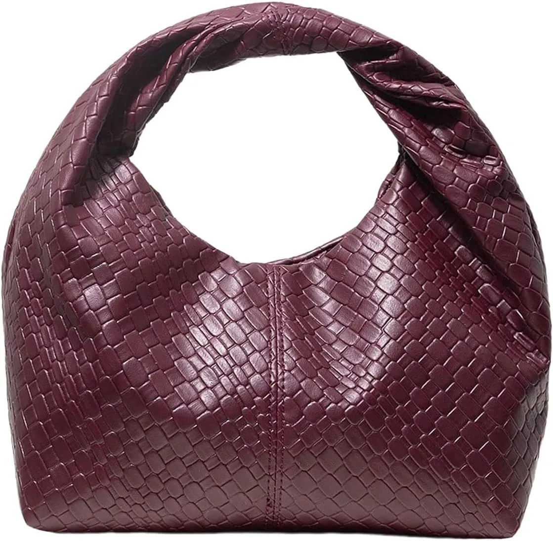Verdusa Women's Ruched Hobo Mini Handbag Clutch Purse Dumpling Pouch Bag