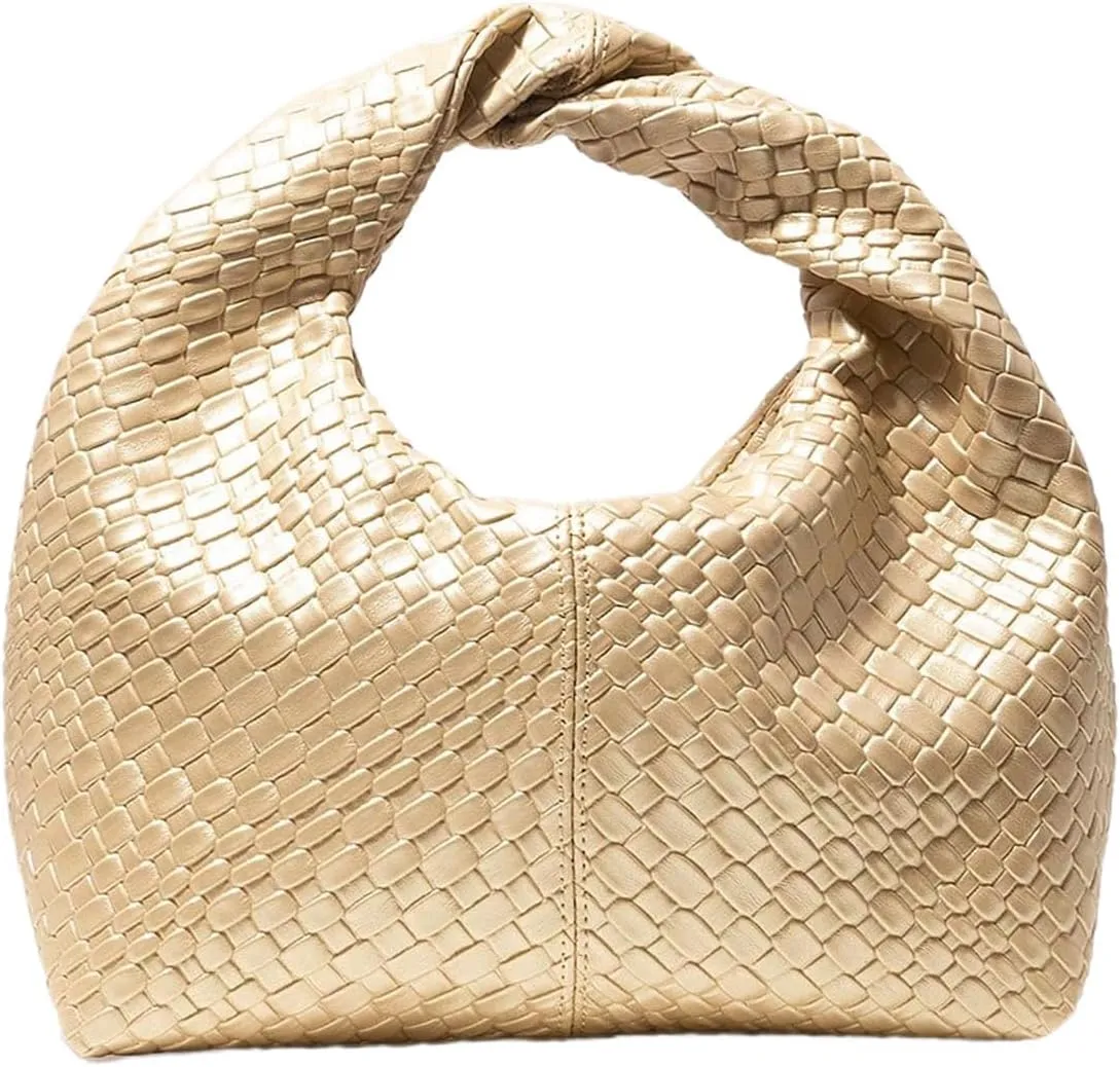 Verdusa Women's Ruched Hobo Mini Handbag Clutch Purse Dumpling Pouch Bag