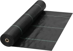 VEVOR Weed Fabric Barrier Heavy Duty, 3x300 FT, 5.8oz Weed Blocker Fabric, Woven Landscape Fabric, Garden Fabric Weed Barrier, Weed Control Fabric Ground Cover, Geotextile Fabric, Gardening Mat, Black