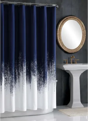 Vince Camuto Lyon Blue Shower Curtain