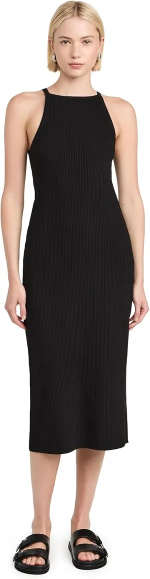 Vince Women's Rib High Neck Tank Dress