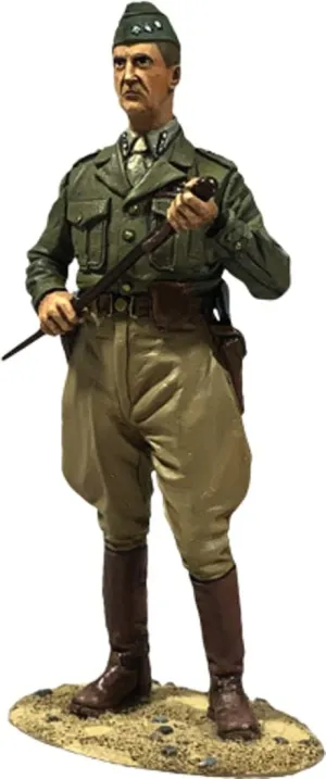 W. Britain Museum Collection 10119 U.S. General George S. Patton 1:30 Scale Metal