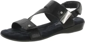 Walking Cradles Womens Chloe Patent Leather Ankle Strap Black 7 Narrow (AA,N)