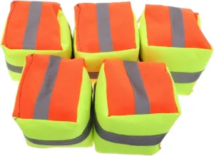 Waterproof Small Bean Bags Reflective Strips 5pcs Rice Husk Filled Beach Toys for Boys and Girls Interactive Sports Games