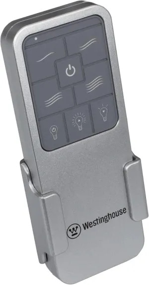 Westinghouse 7788200 Silver Backlit Ceiling Fan Remote