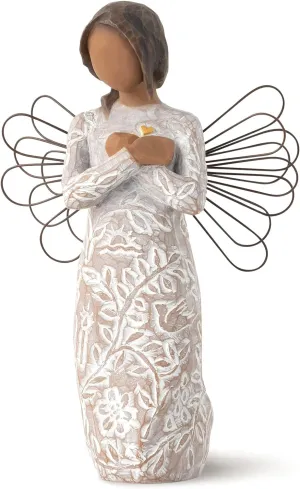 Willow Tree Remembrance Angel, (Darker Skin), Sculpted Hand-Painted Figure