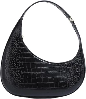 Women Armpit Bag PU Leather Shoulder Bag Half Moon Bag Trend Commuting Bag Fashion Handbag All-Matching Underarm Bag