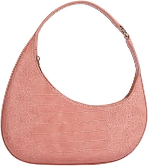 Women Armpit Bag PU Leather Shoulder Bag Half Moon Bag Trend Commuting Bag Fashion Handbag All-Matching Underarm Bag
