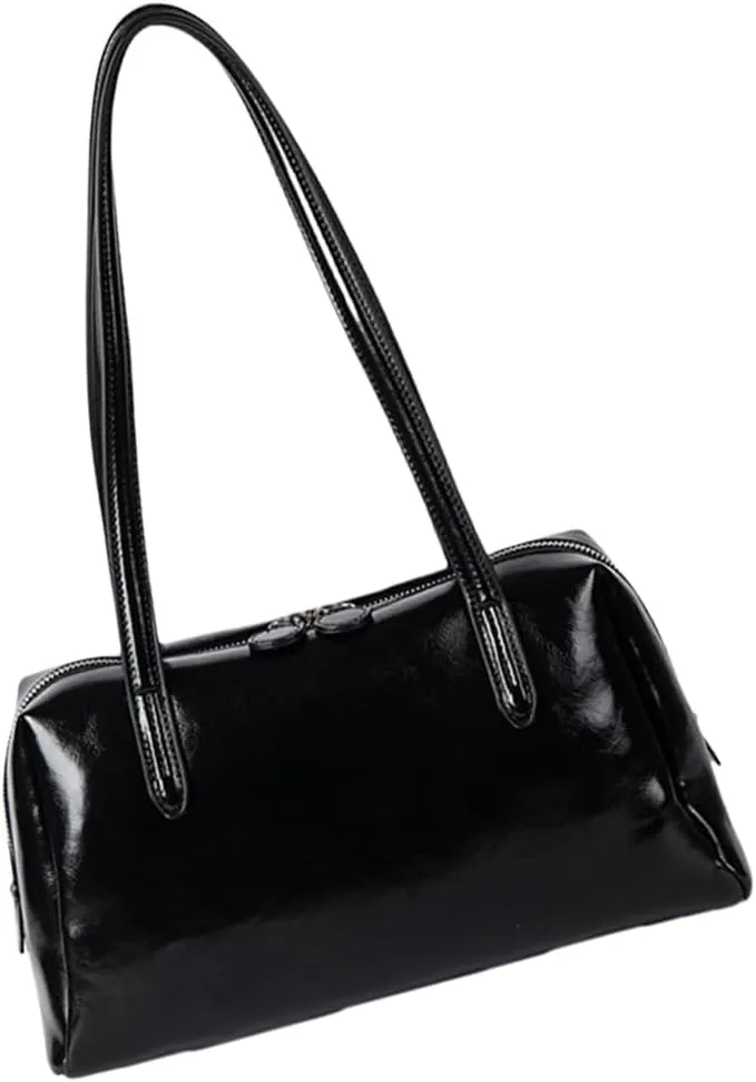 Women Bag Korean Styles Shoulder Bag Top Handle Bag PU Leather Armpit Bag Commuting Bag Large Capacity Underarm Bag