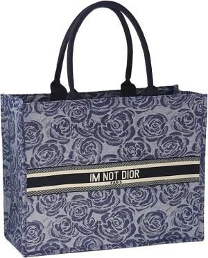 Women Luxury Tote Bags: Large Fashion Graffiti Handbags Cotton Linen, Large Capacity Jacquard Retro Totes