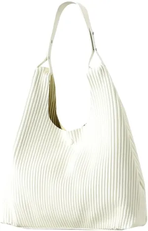 Women Soft Vegan Leather Handbags Fashion Shoulder Totes Large Bucket Purse Pleated Top Handle Satchel 2024