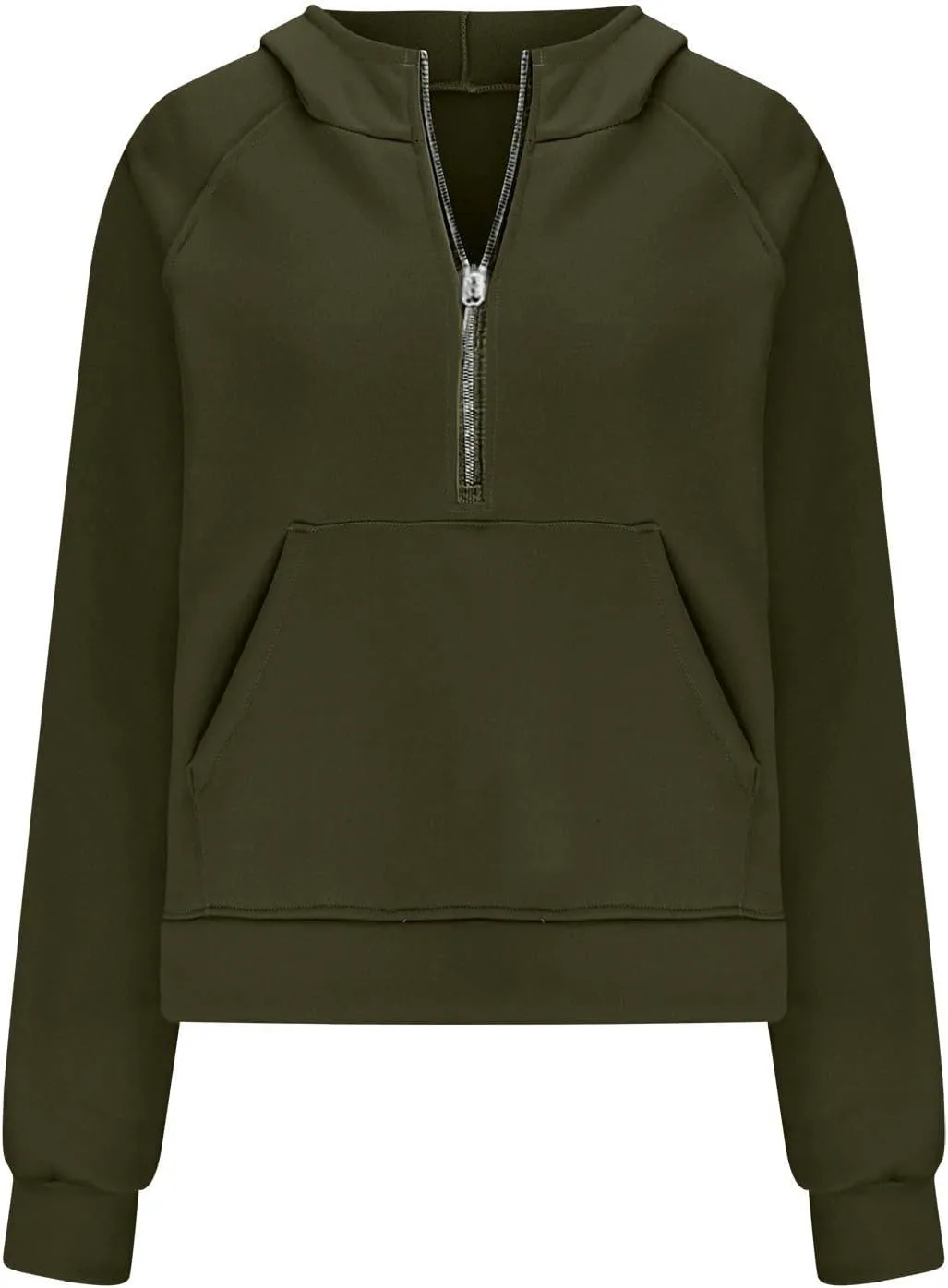 Womens Fall Fashion 2023 Long Sleeve Sweatshirts Cropped Pullover Fleece Quarter Zipper Hoodies Fall Outfits Clothes
