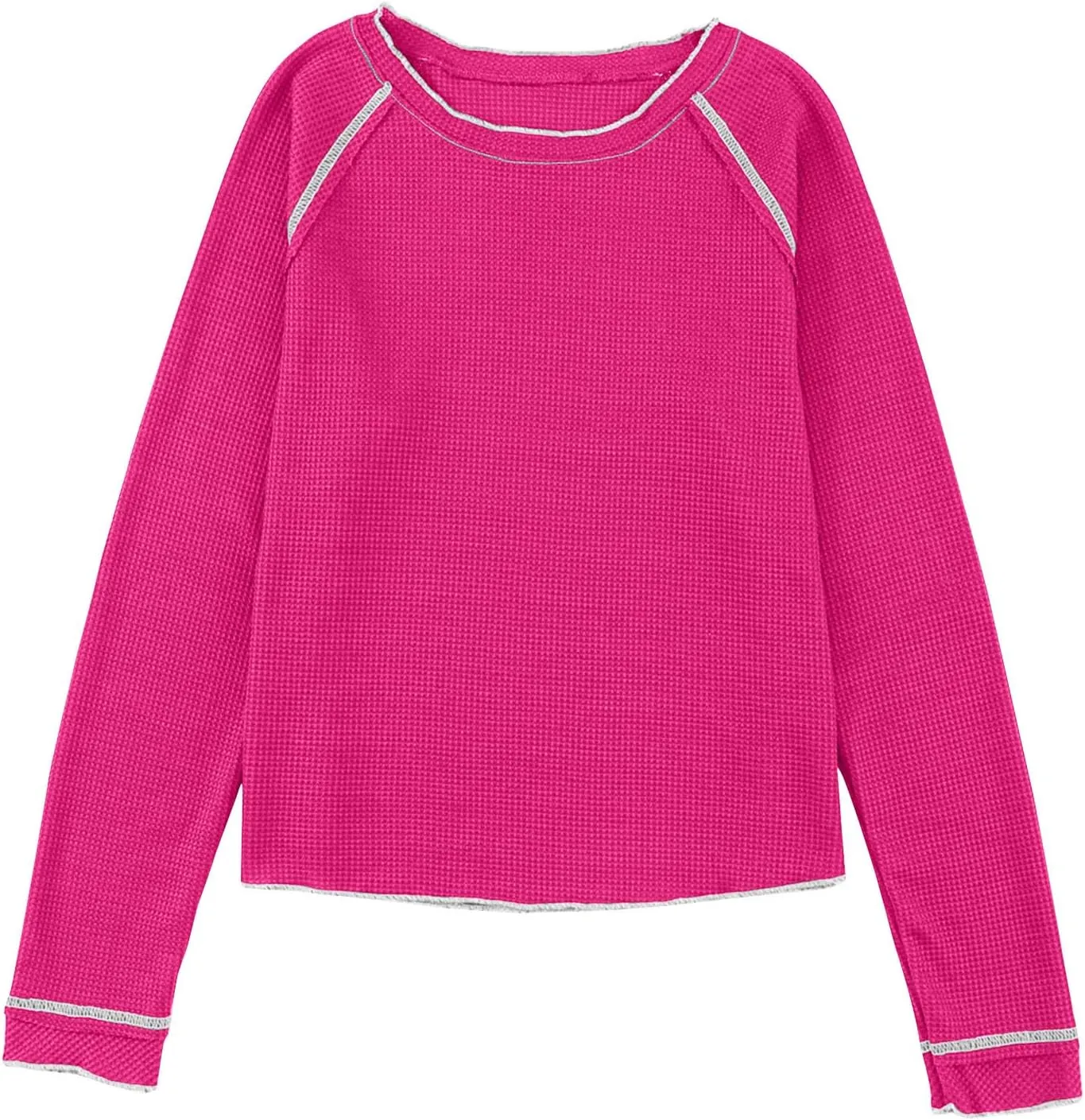 Womens Fashion 2024 Fall Winter Warm Sweatshirts Round Neck Long Sleeve Classy Simple Solid Casual Pullovers Tops