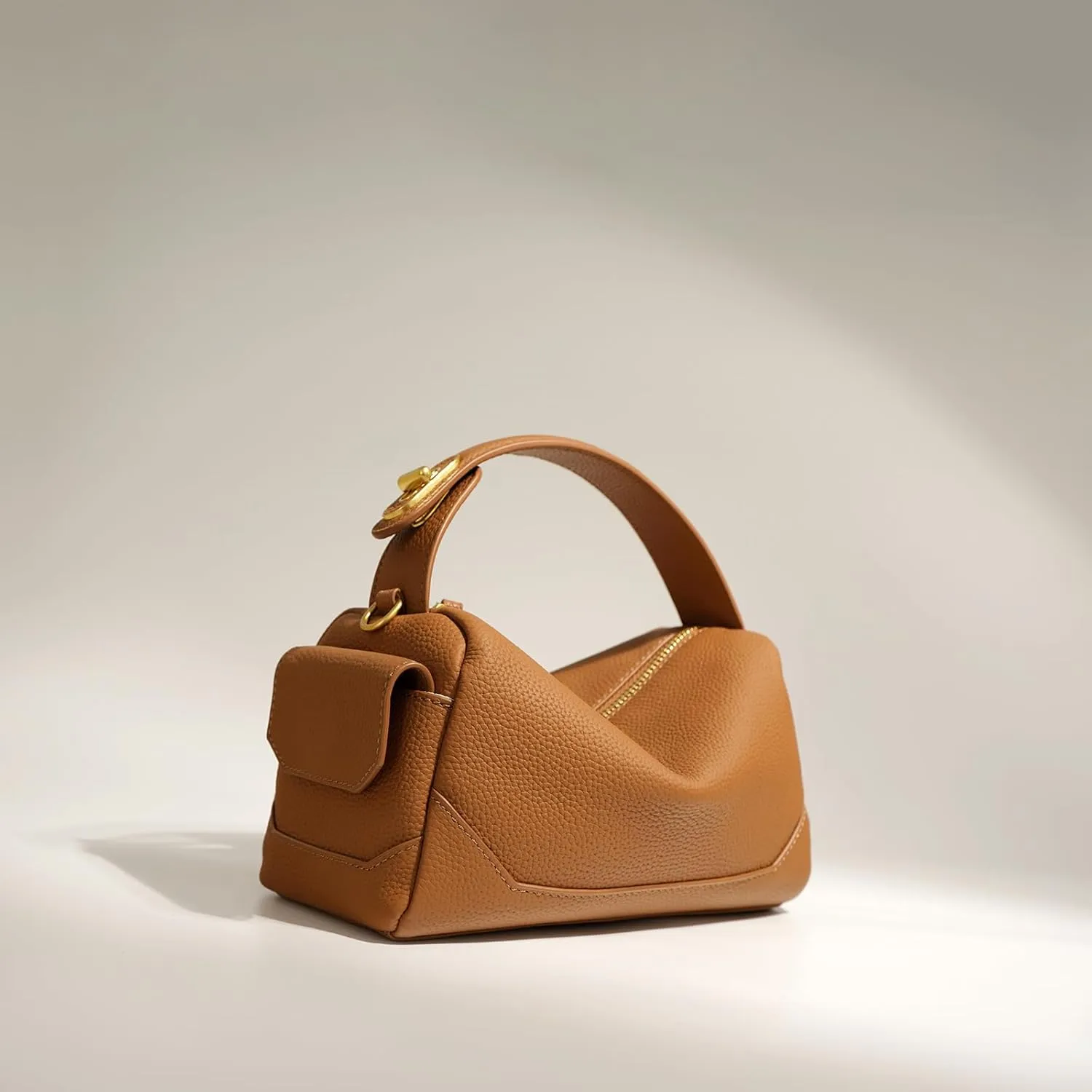 Women's Genuine Leather Handbag Stylish Shoulder Crossbody Armpit Bag Pillow Bag Versatile Hand Carry Hobo Togo Stylish