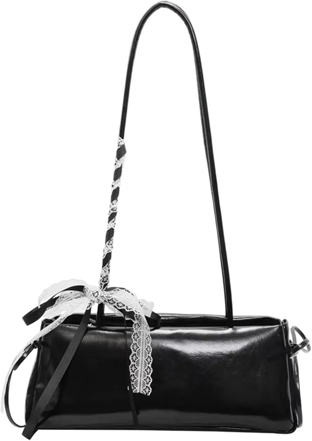 Women's shoulder bag,niche design armpit bag,ballet style purse with silk scarf,for date and party