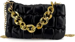 Women's simple pleated shoulder bag women's bag fashion texture diagonal checkered small square bag