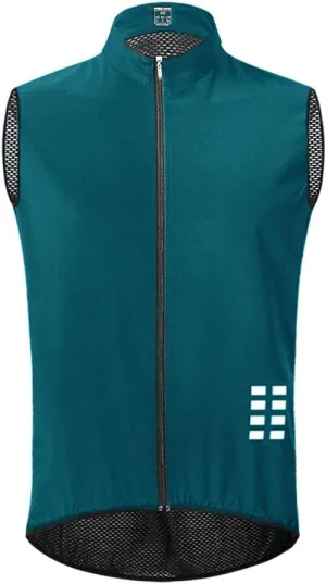 WOSAWE Cycling Vest Running Windbreaker Ssleeveless Safety Shirts Reflective Gilet